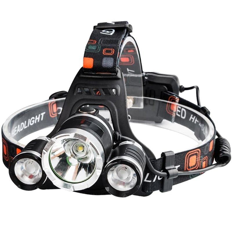Retoo Lampe frontale à LED T6 superbrillante con 4 modos de luz y 90° ajustable, linterna frontal para trotar, correr, acampar,
