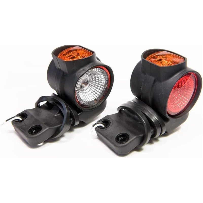 Web Truck 2 x LED feu de gabarit feu de Position Suspendu 12-24V, 3 Couleurs : Blanc, Rouge, Orange pour Camion Voiture remorque
