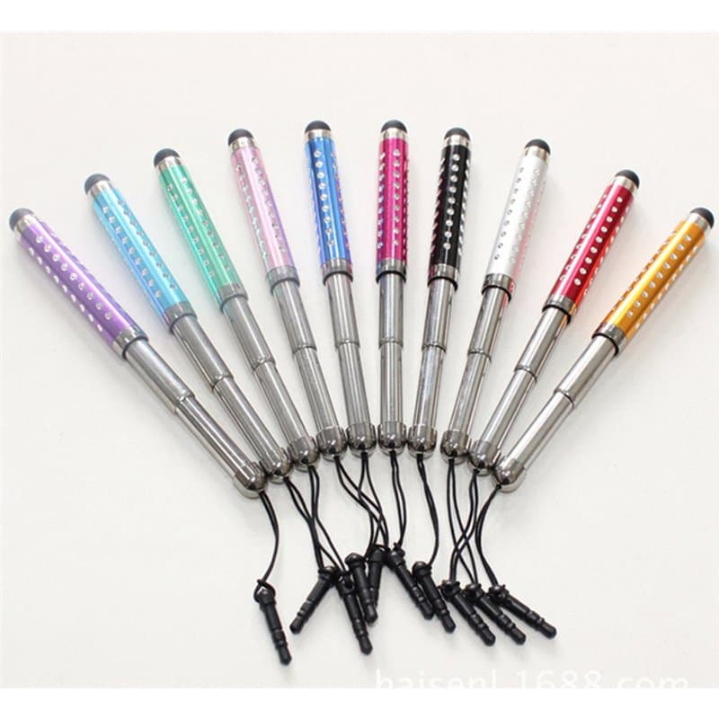 ShuoHui 10 x Stylet Tactile pour Tablette, Smartphone, PDA - 10 Couleurs Assorties, Rouge, Vert, Bleu, etc. - Longueur: Environ