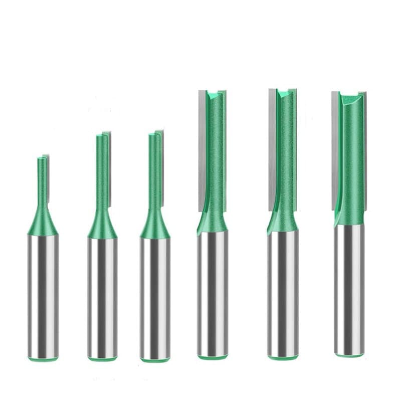 WSOOX Lot de 6 fraises à rainurer à tige de 8 mm pour le travail du bois Ø 3 mm, 4 mm, 5 mm, 6 mm, 7 mm, 8 mm.