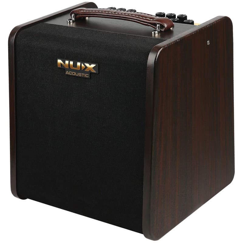 NUX AC80 Stageman II Amplificateur de Guitare Acoustique avec Batterie