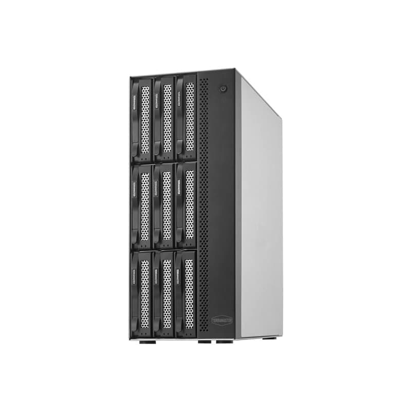 TERRAMASTER T9-450 9Bay NAS Storage - Serveur de Stockage Réseau Haute Vitesse avec CPU Atom C3558R Quadricœur, 8 Go de Mémoire