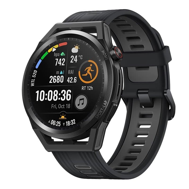 HUAWEI GT Runner 46 mm Montre intelligente GNSS double bande avec 5 systèmes, détection de fréquence cardiaque, programme scient
