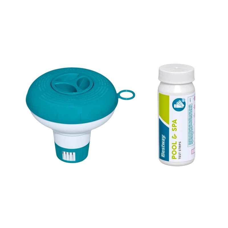 Bestway Flowclear™ Kit de démarrage, avec flotteur, 12,5 cm de diamètre, pour eau de piscine propre et cristalline