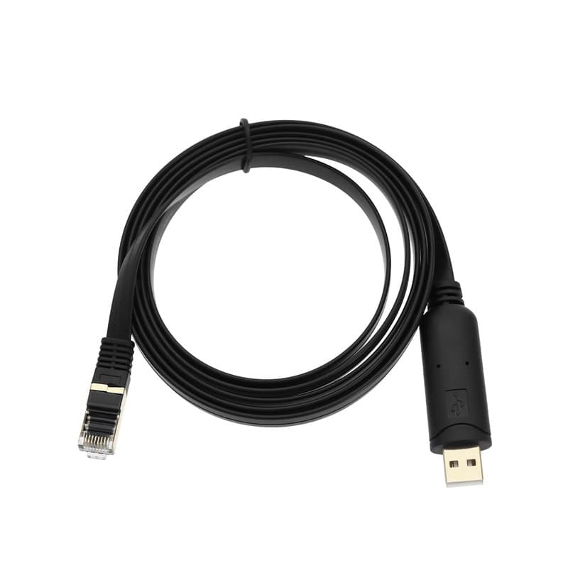 Create idea Câble de Console USB 2.0 vers RJ45 1,8M Adaptateur Série RS232 Compatible avec Cisco, TP-Link, Ubiquiti, Ordinateur