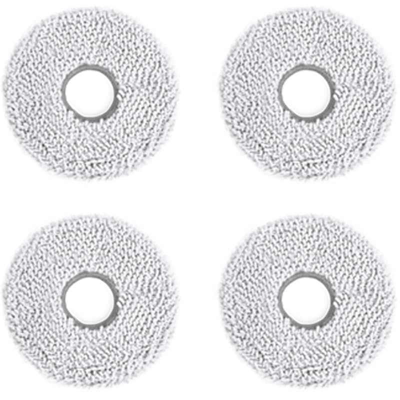 ECOVACS Lingettes de nettoyage lavables, pour DEEBOT X5 OMNI/X5 PRO OMNI, 4 pièces/boîte, accessoire d'origine, Blanc
