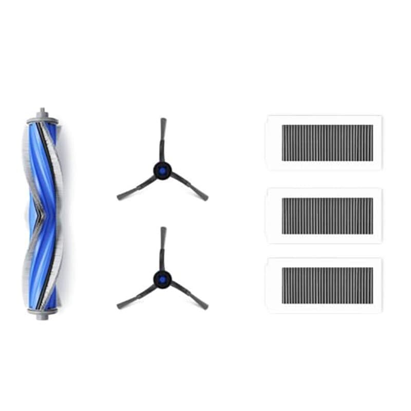 ECOVACS Kit d'accessoires pour DEEBOT X5 OMNI/ X5 PRO OMNI Robot Aspirateur, 1 x brosse principale anti-enchevêtrement, 2 x bros