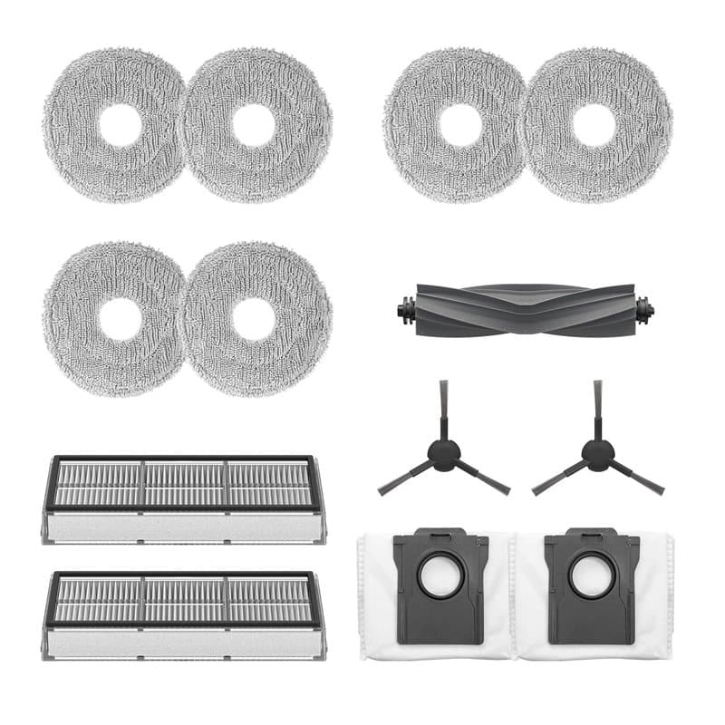 Dreame Kit d'accessoires pour robot L10s Pro Ultra, comprenant 1 brosse principale, 2 brosses latérales, 2 filtres à poussière,