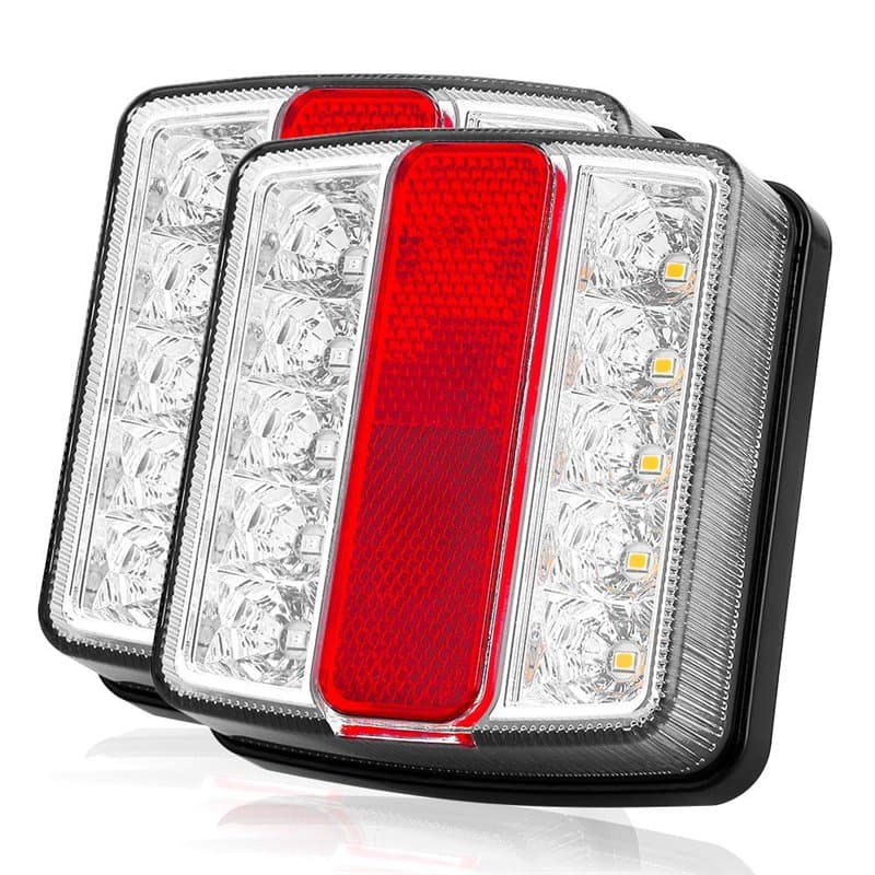LED Feux Arrière de Remorque Magnétique, Uten Feux Arriere Remorque avec D'immatriculation Lamp universel 12V 7.5m Pour RV Carav