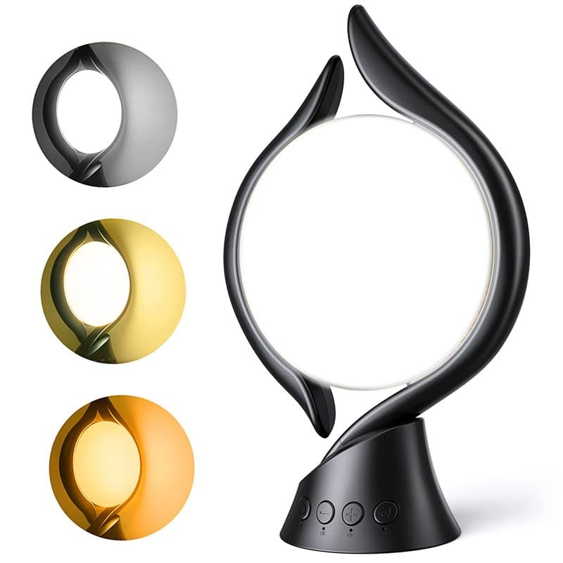 KICLBD Lampe lumière du jour, lampe de luminothérapie 10000 Lux lumière du jour avec 3 couleurs de lumière,4 minuteries,5 intens