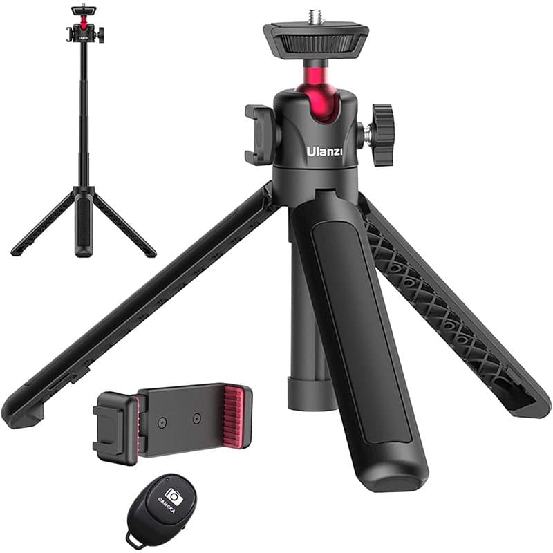 Perche à Selfie ULANZI MT-16 avec déclencheur à Distance, Support de téléphone Portable, trépied de Table pour Webcam, Appareil