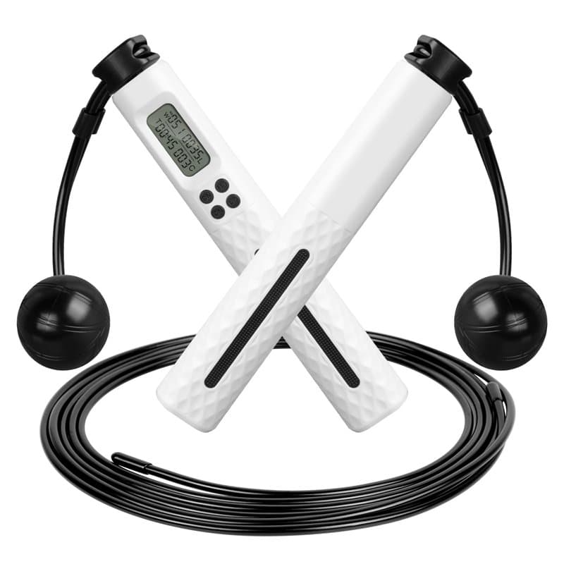 AiQInu Corde a Sauter Sport Adulte, Corde à Sauter sans Fil avec Compteur de Calories, Jump Rope Sports Numérique, Ripcorde à Sa