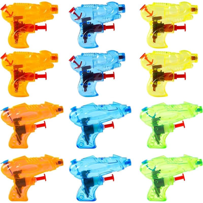 DERAYEE Pistolet à Eau pour Enfant,12PCS Mini Pistolet à Eau,Jouet Piscine Jeux Exterieur