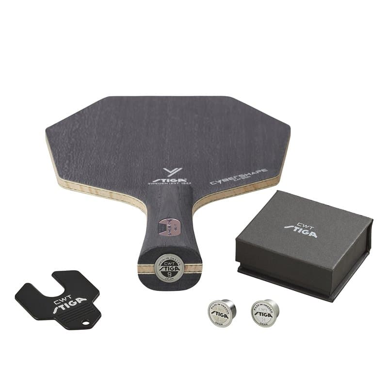 Stiga Cybershape Carbon CWT Bois de Tennis de Table Mixte, Marron, Taille Unique