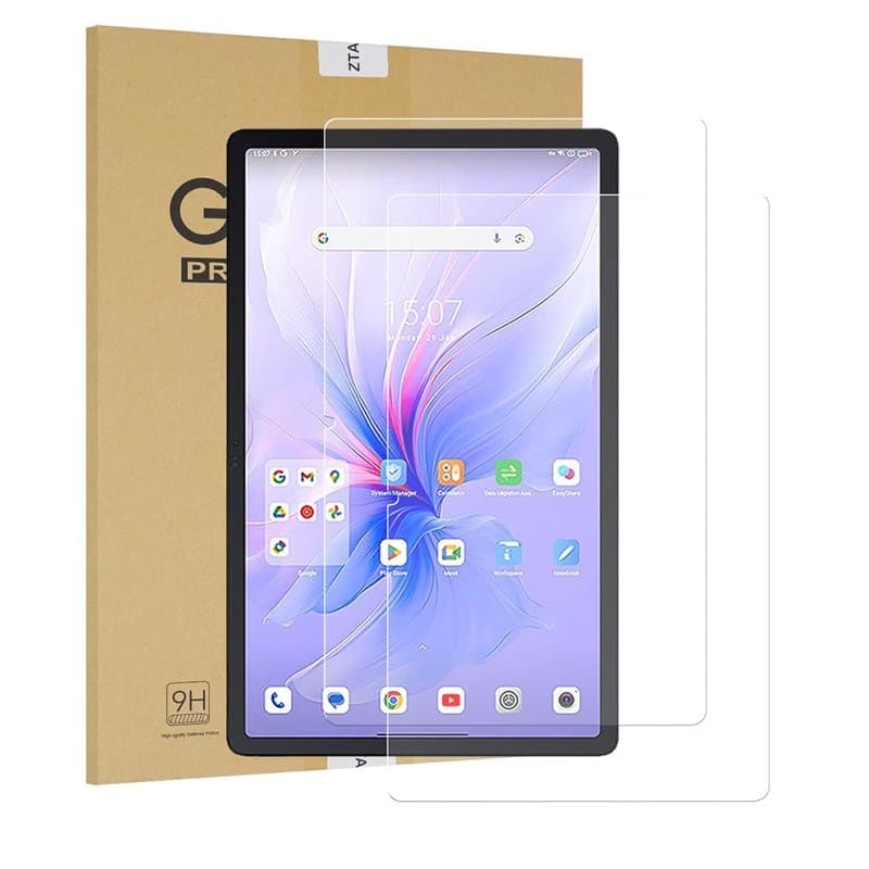 ZTAOOPOU (2 Pièces Verre Trempé Pour Blackview Mega 2 (12") Protection Écran HD Transparent Film Protecteur d'écran Blackview Me