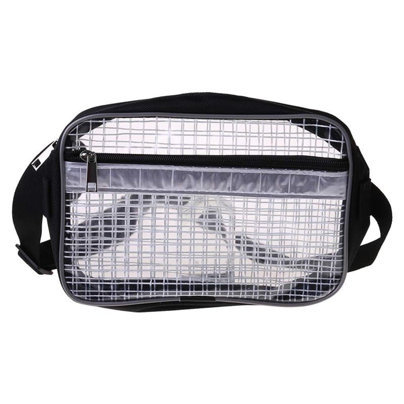 COSSIKA Sac Banane Antistatique pour Salle Blanche, Sac à Outils Transparent, Couverture complète en PVC pour ingénieur, Sac de