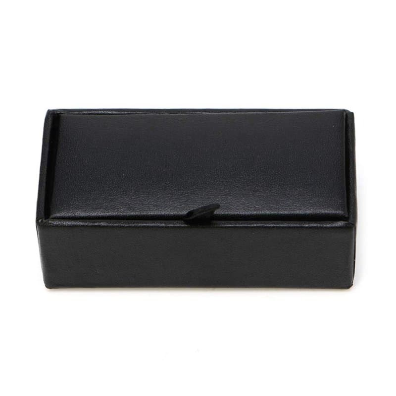 YOUNAFEN Boîte de rangement en cuir synthétique pour boutons de manchette - Écrin de rangement pour boutons de manchette - Écrin