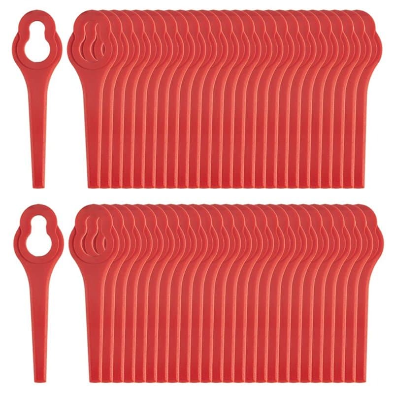 Lot de 50 lames en plastique PA6 compatibles avec les coupe-bordures Ferrex, lames de rechange pour coupe-bordure sans fil Ferre