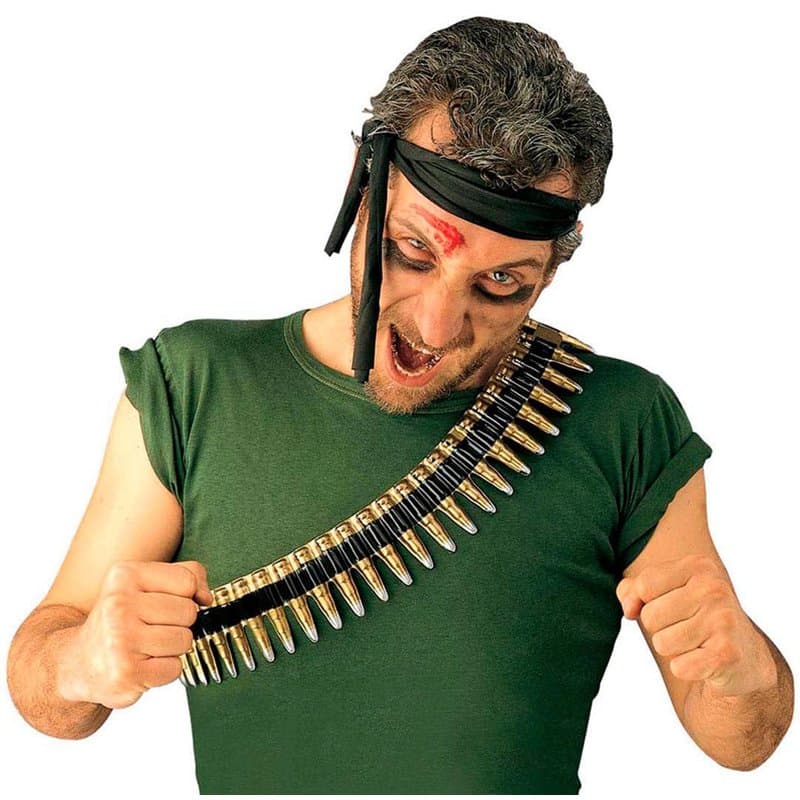 Widmann-Wdm2721g Bullet Belt Ceinture De Balles-Taille Unique, Unisex Adult, WDM2721G, Multicolore