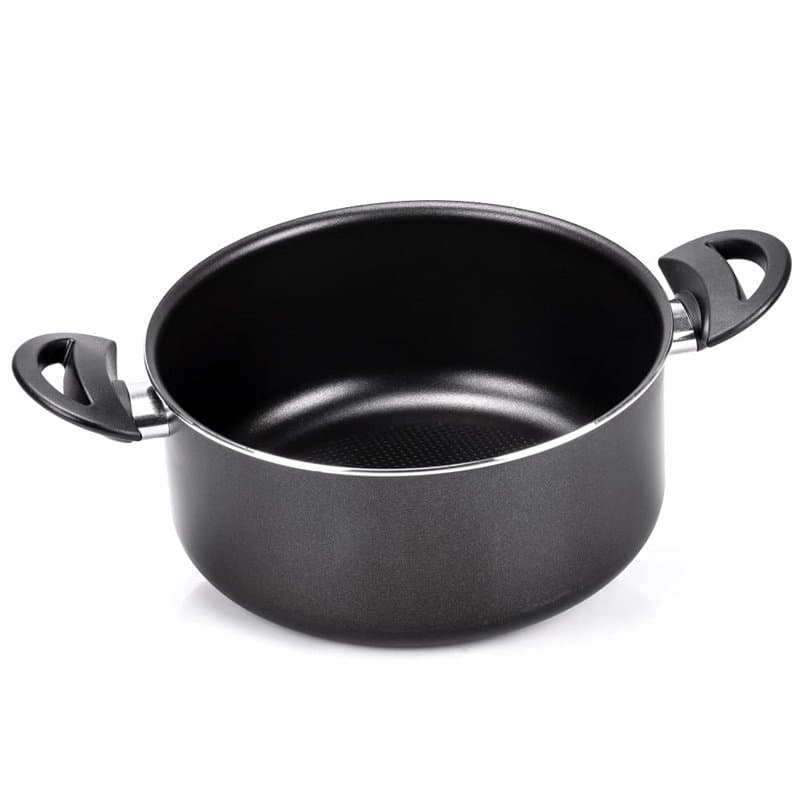 Moneta Gea Casserole à 2 poignées, 20 cm, aluminium 100% recyclé, pour chaque table de cuisson, y compris l'induction, fabriquée