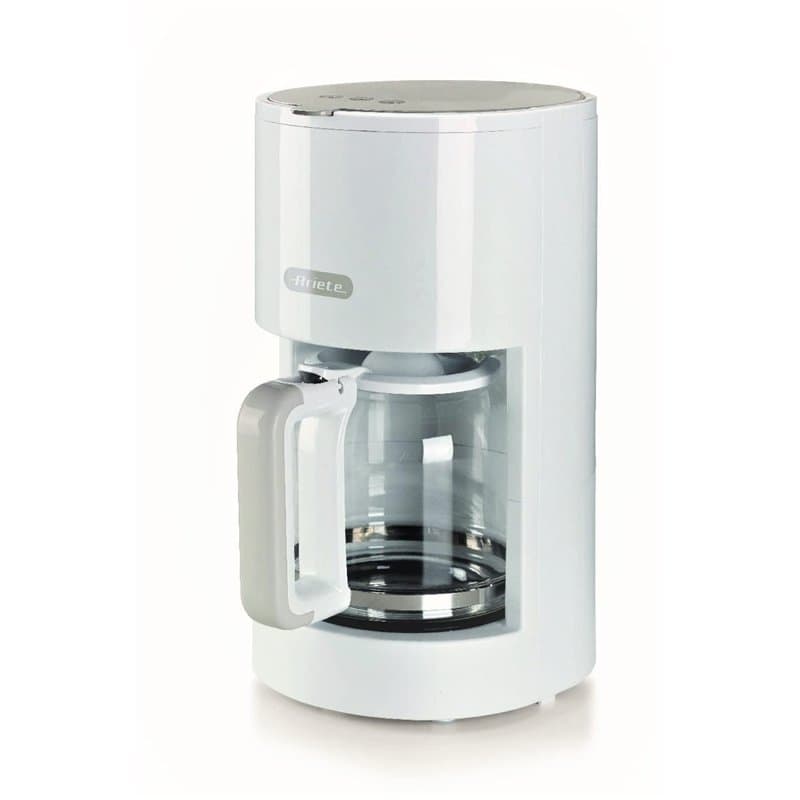 Ariete Breakfast 1395 Machine à Café à Filtre, Cafetière Américaine, Jusqu'à 12 Tasses, Indicateur de Niveau d'Eau, Plaque Chauf