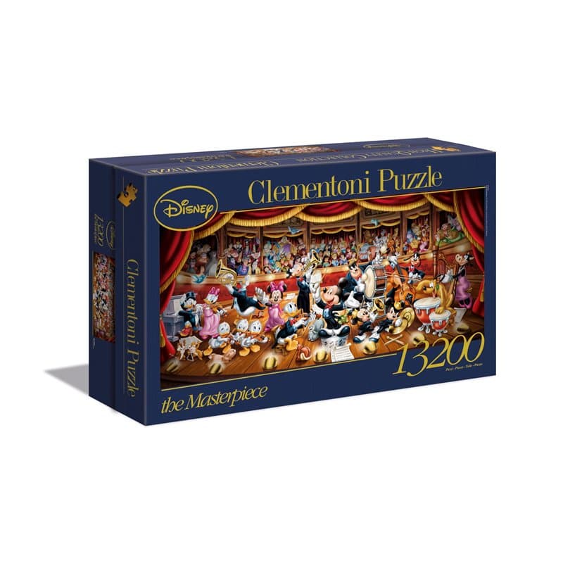 Clementoni | Puzzle Disney Orchestra | The Masterpiece | 13200 Pièces | Format Géant 291,4 x 134,4 cm | Matériaux Recyclés | Idé