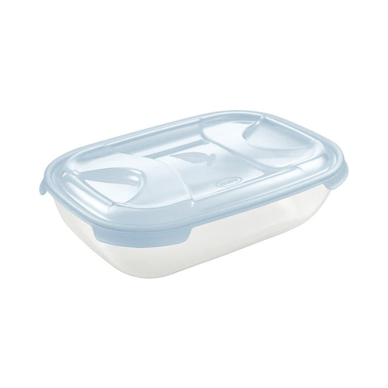 Tontarelli – Boîte rectangulaire 2L Nuvola Bleu/Transparent