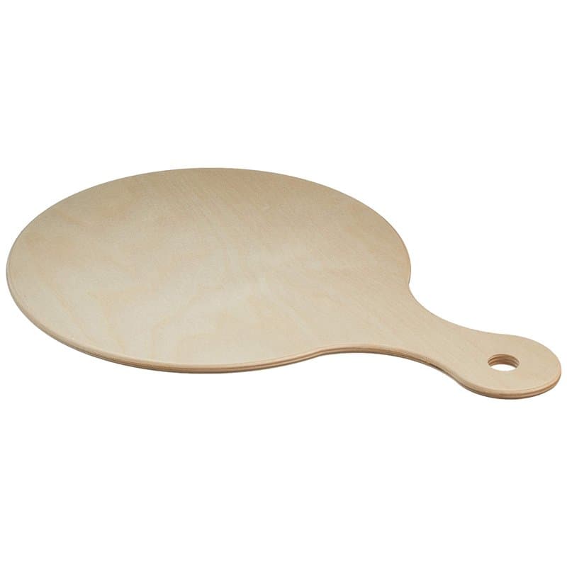 DEMOLLI fsc-10454 Planche à découper avec Manche pour Pizza, Polenta, apéritives, Bois hêtre, Naturel