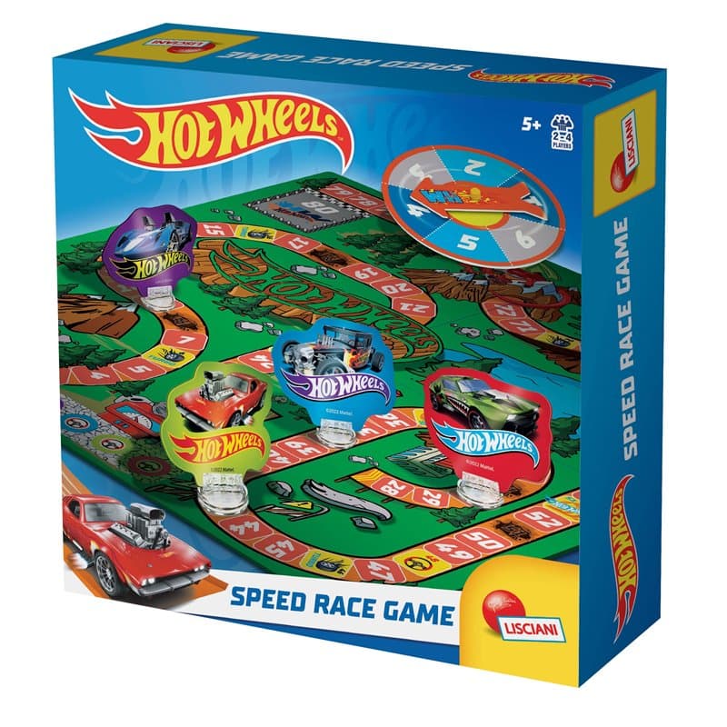 Lisciani - HOT WHEELS - Speed Race Game - Le Jeu De L' Oie Hot Wheels pour Enfants Dès 5 Ans - Jeu De Société Classique De Cours
