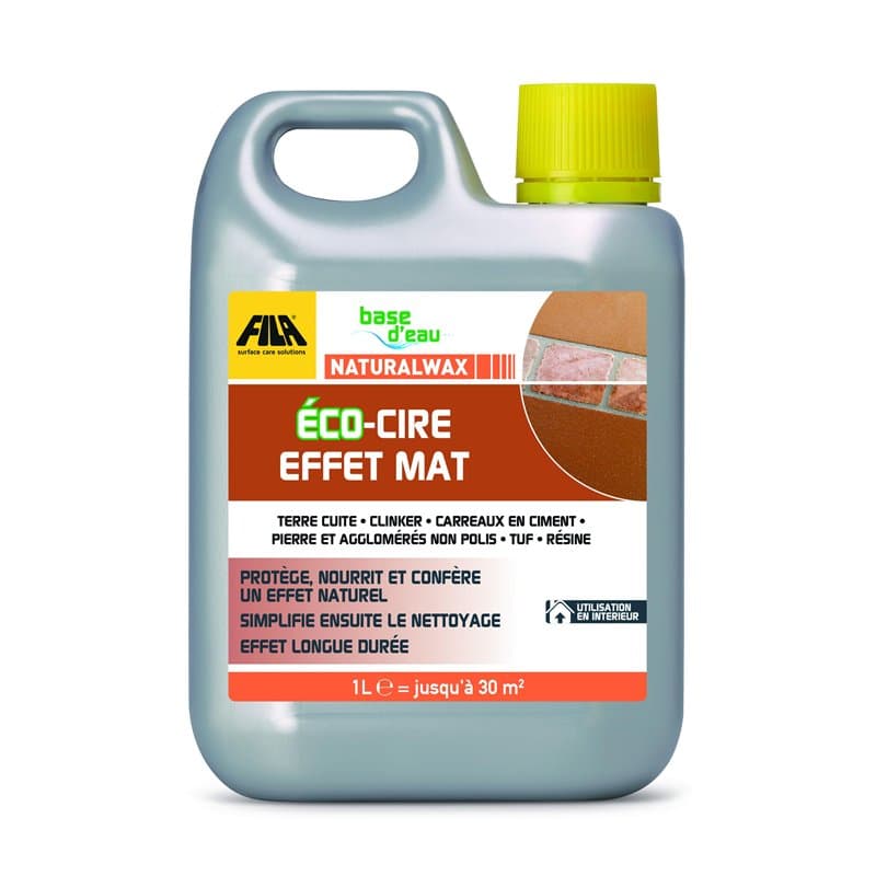 FILA Surface Care Solutions, NATURALWAX, Cire écologique à Effet Mat pour l'Entretien Maison, Produit Sol Convient pour Terre Cu