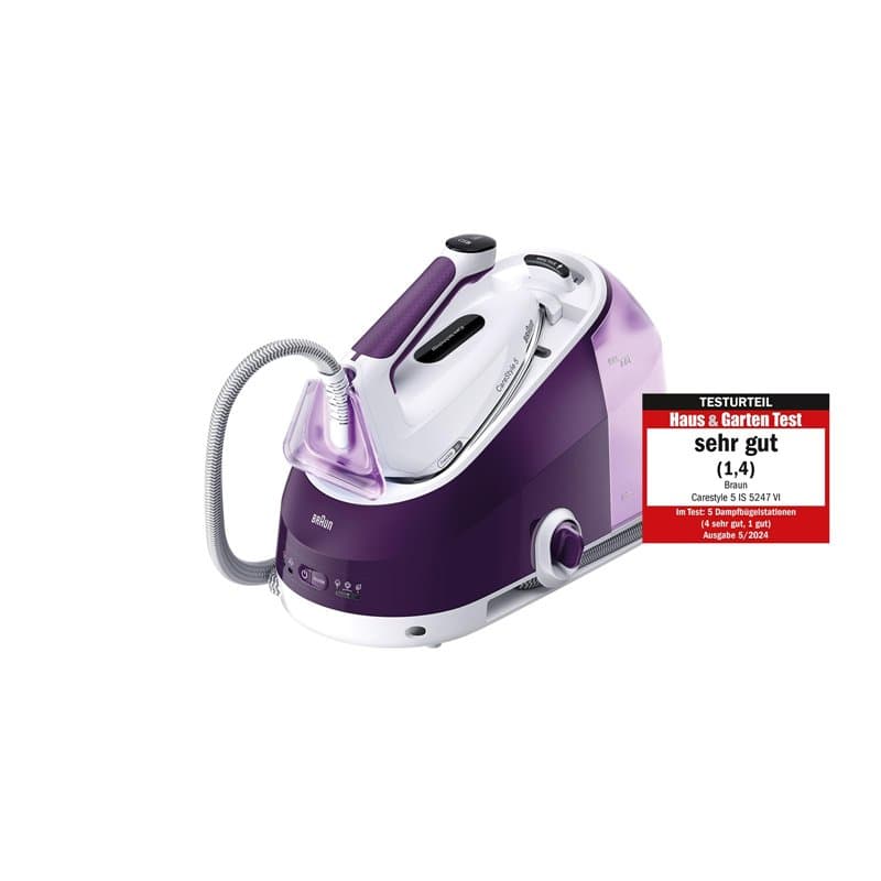 Braun CareStyle 5 IS5247VI Fer à repasser vapeur avec technologie FreeGlide 3D, vapeur 145 g/min, chauffage rapide, mode iCare,