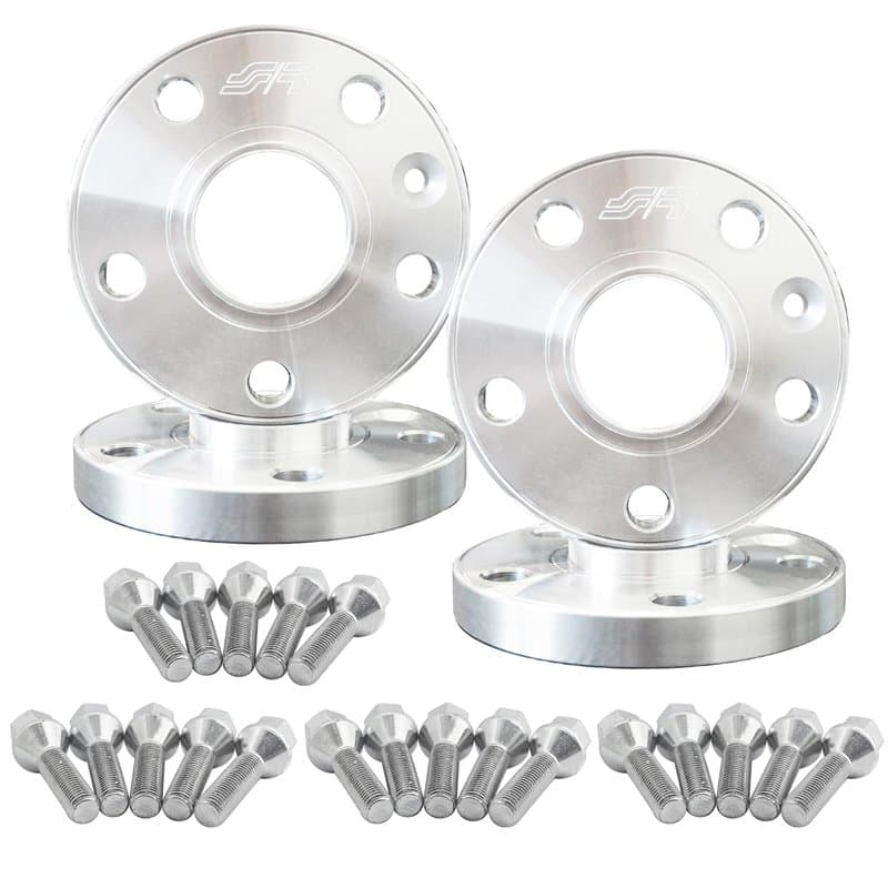 Simoni Racing Kit de Cales Avant et arrière, 16mm et 20mm, avec boulons, Compatible avec BMW, Acier
