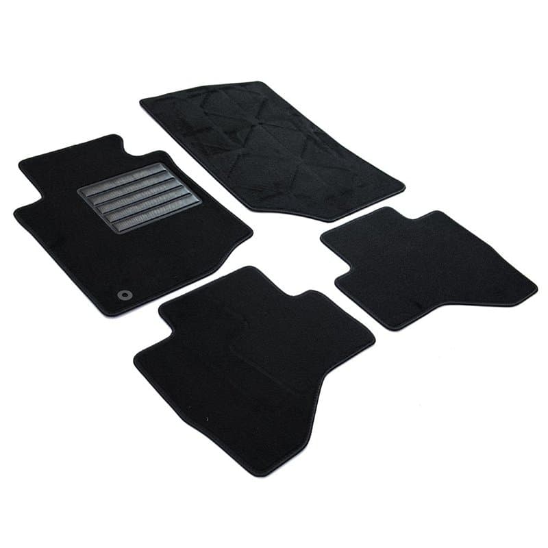 MTM SP-562 Tapis sur Mesure en Velour pour Citroen C1 / Peugeot 107 / Toyota Aygo 2005>2014, black