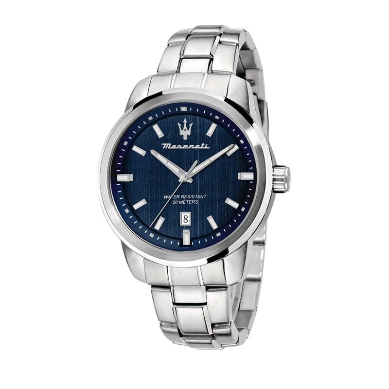 Maserati Montre pour Homme, Collection Successo, avec Mouvement à Quartz et Fonction Temps et Date, en Acier - R8853121004