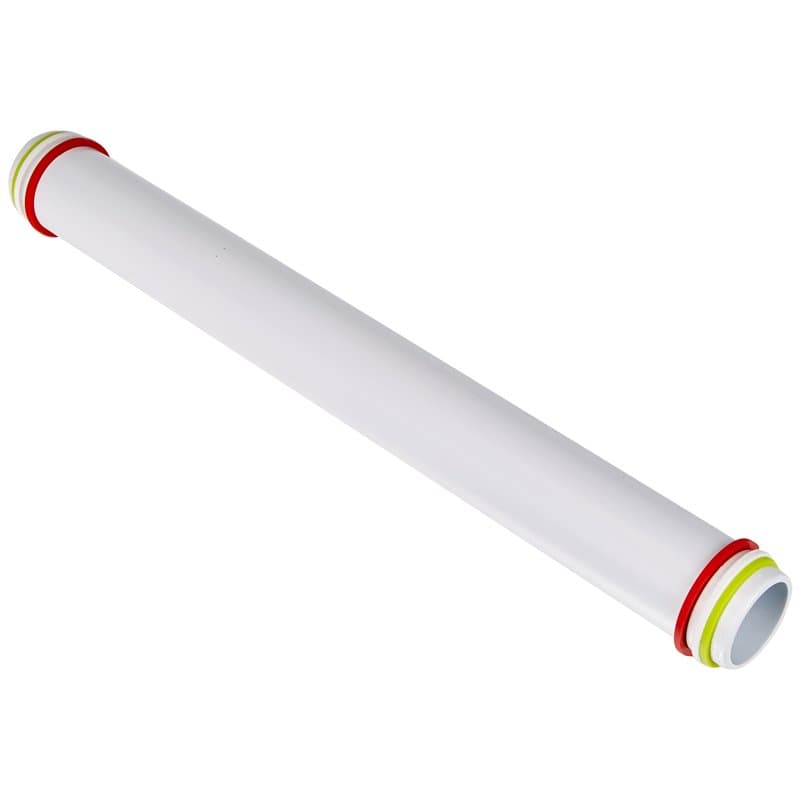 Silikomart 70.300.19.0069 RP00 Rouleau à Pâtisserie avec 3 Anneaux Plastique, Blanc