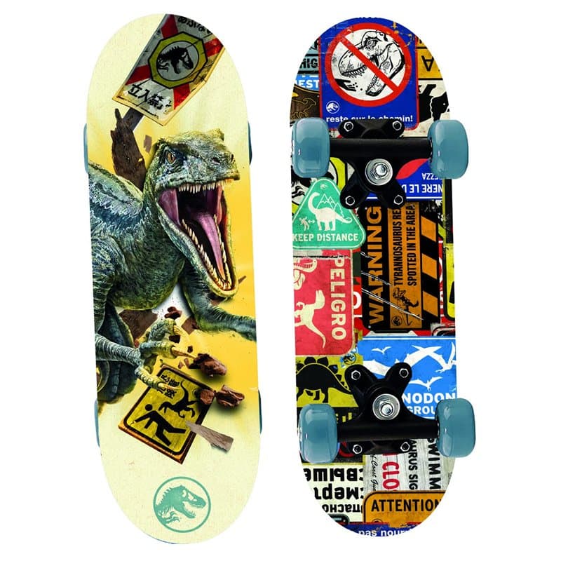 Joy Toy Jurassic World Dominion Mini Skateboard en Bois 43 x 12 x 8 cm, Grand
