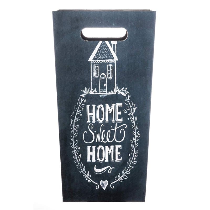 Rebecca Mobili Stockage de Parapluie Porte Parapluies Gris Foncé Home Sweet Home Décoration Maison (Cod. RE6149)