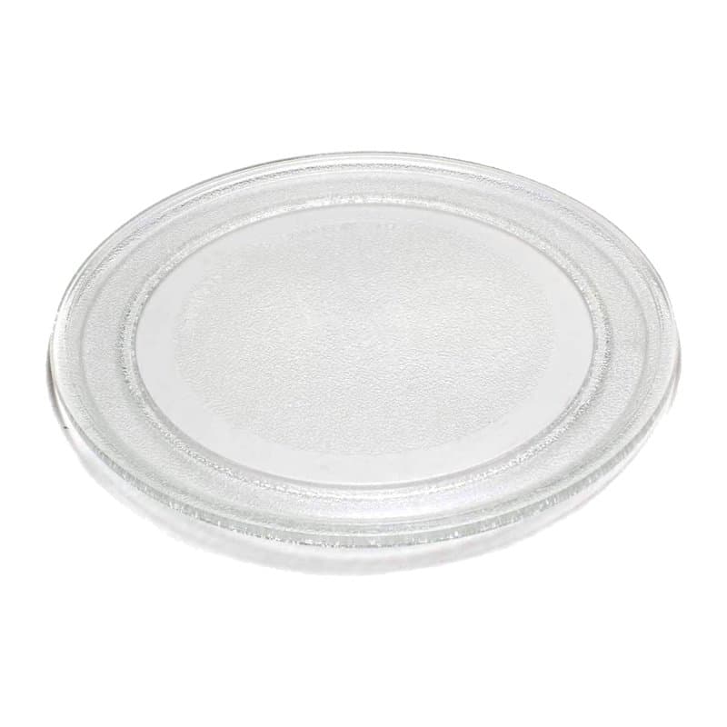 Assiette en verre lisse pour four à micro-ondes avec diamètre 24,5 cm compatible avec LG et différentes marques