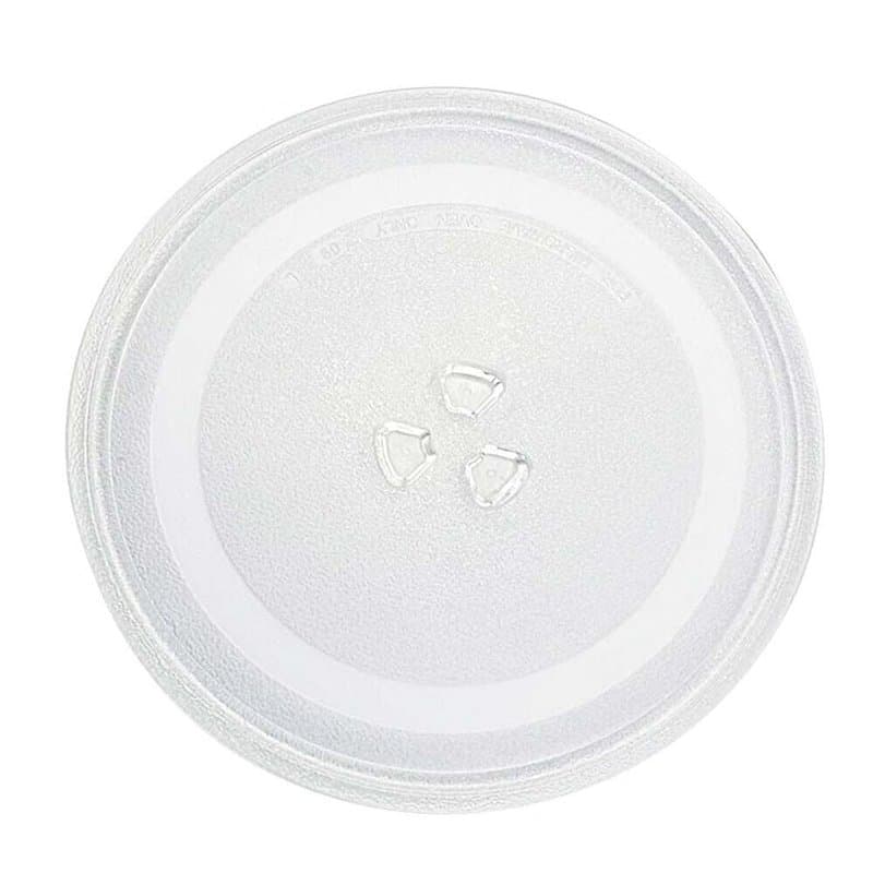 GC GLOBALCOMMERCE Plat en verre universel pivotant de 24,5 cm pour four à micro-ondes avec 3 fixations, PLA245
