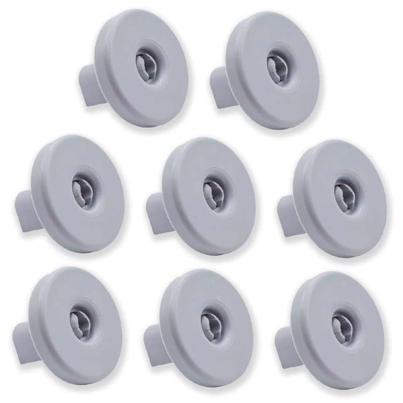 Lot de 8 roulettes pour panier inférieur pour lave-vaisselle Compatible avec Zanussi, Rex, Electrolux, AEG et autres modèles