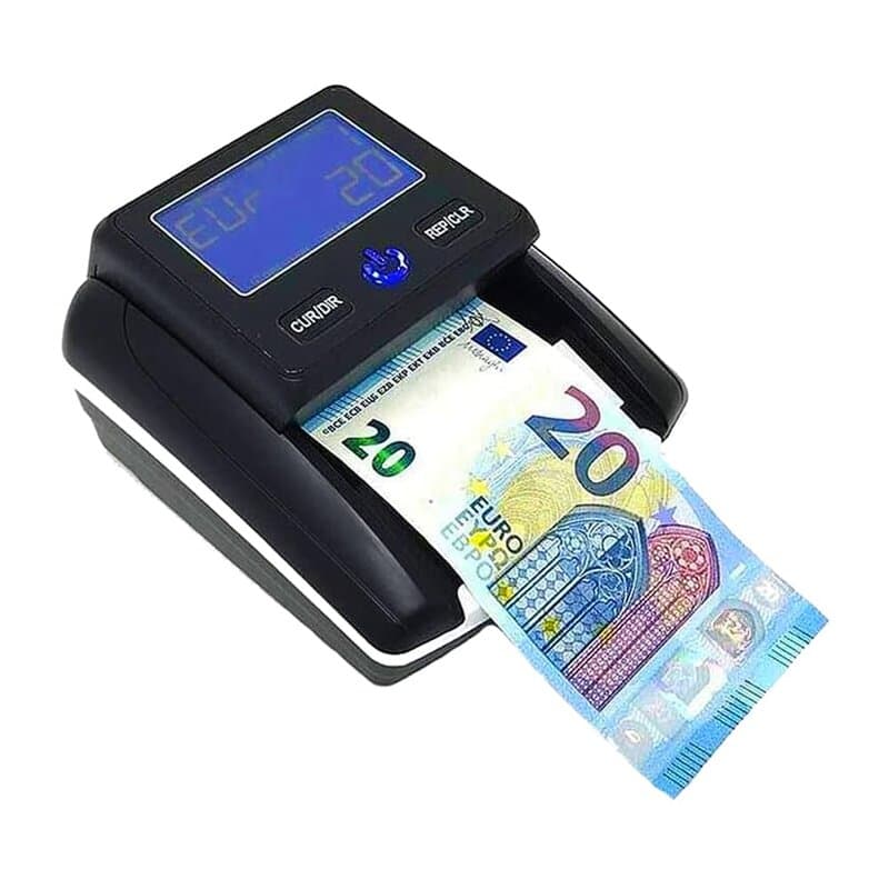 Détecteur de faux billets Euro avec batterie rechargeable