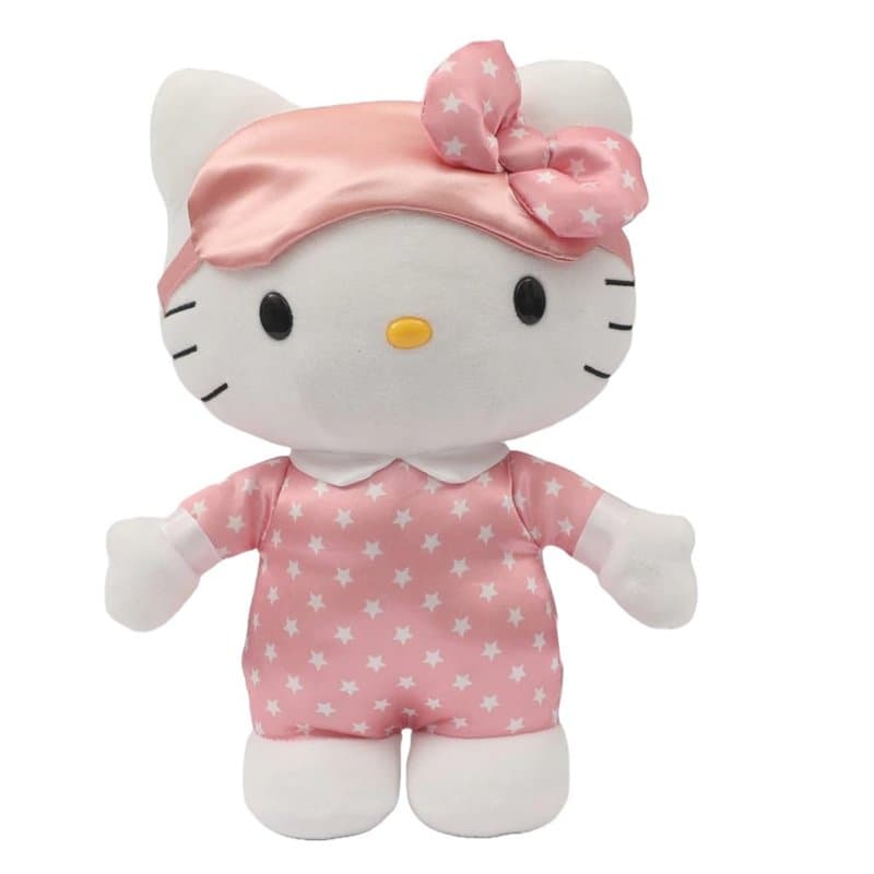 Hello Kitty, Peluche Bonne Nuit, Sons et lumières, 35 cm, pour Les Enfants à partir de 3 Ans, HKT10, Rose