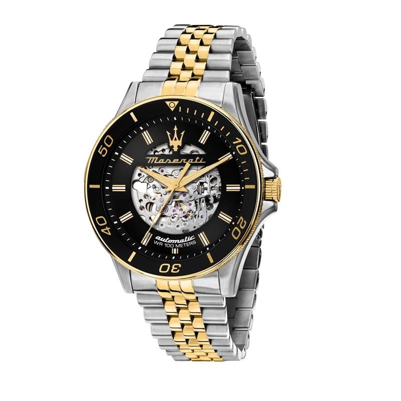 Maserati Montre Homme, Automatique, Analogique, Bracelet Acier, Collection Sfida - R8823140010
