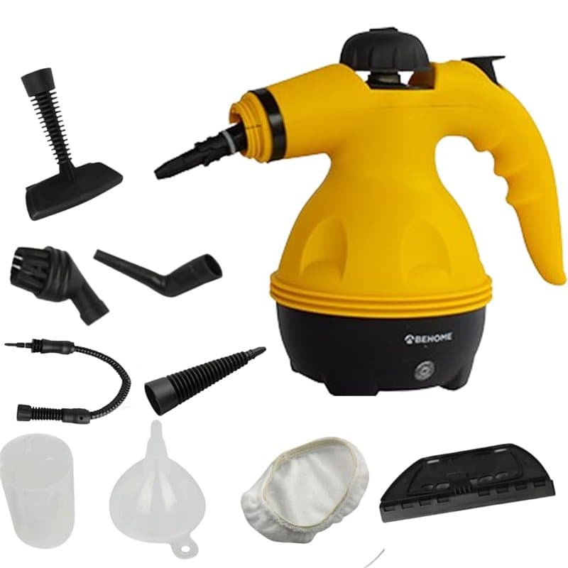 BEHOME Nettoyeur Vapeur Portable Nettoyant, stérilise nettoie et dégraisse | Nettoyeur à main pour canapé, vitre, maison et tiss