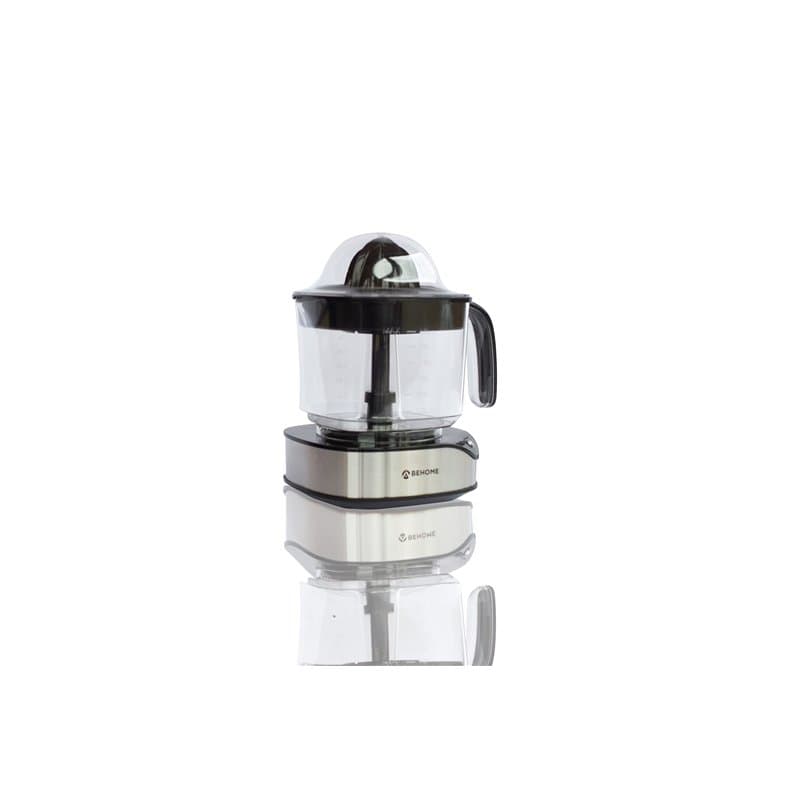 Presse-agrumes professionnel électrique 1,2 litres noir et argent avec 2 Cônes pour fruits différents et Carafe Graduée