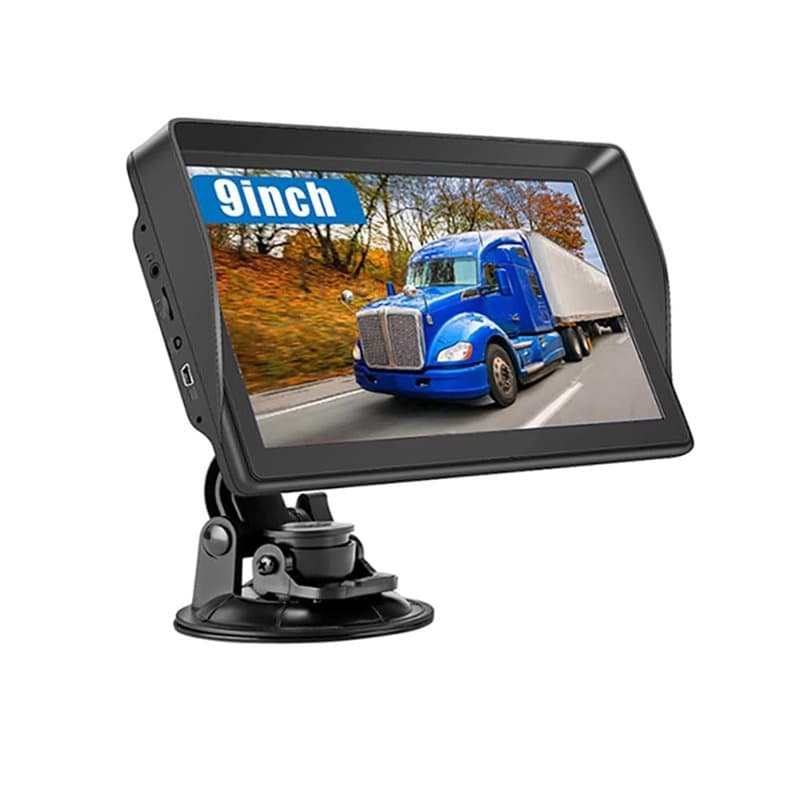 NEWFUN GPS Voiture,9 Pouce GPS Poids Lourds,Auto Navigation avec HD Écran Tactile,Multi-Languages Guidage Vocale 2025 Cartograph