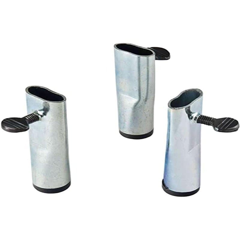 VAELLO - Lot de 3 Pieds pour Réchaud à Paella - Accessoire de Cuisine en Acier Chromé - Support pour Réchaud à Gaz Stable, Anti-
