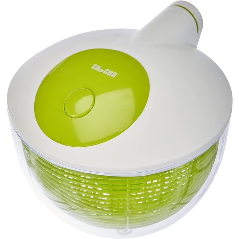 Ibili 783620 Essoreuse à Salade Essentiel 20 cm, Blanc/Vert