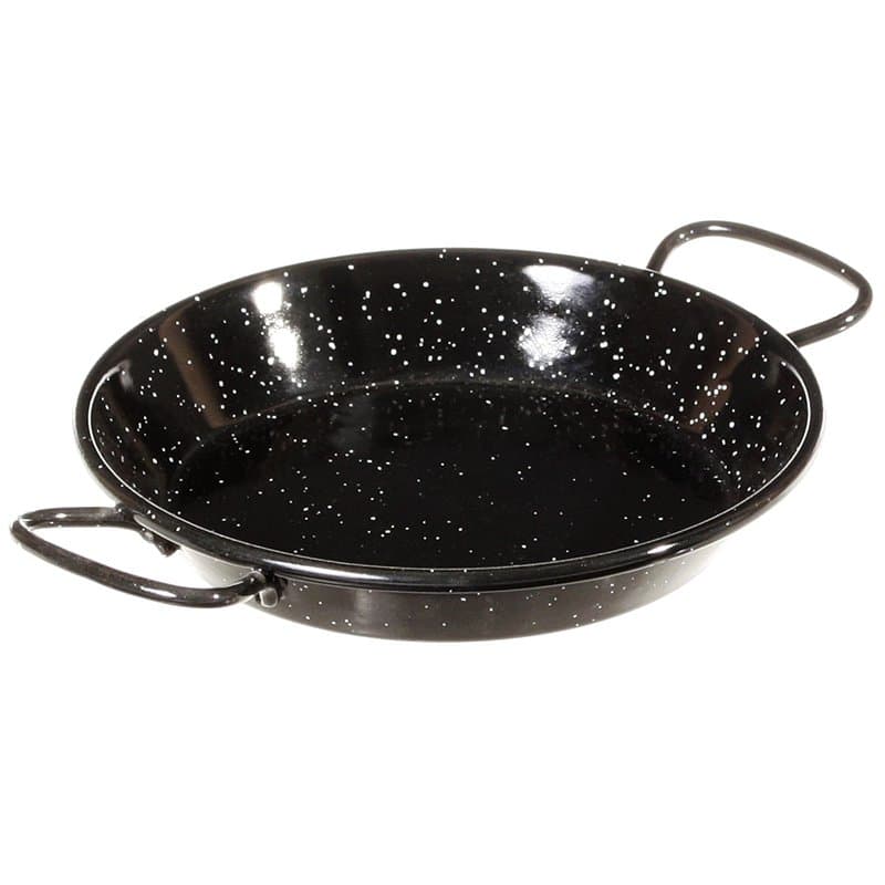 Garcima La Ideal Poêle à paella en acier émaillé Noir 15 cm