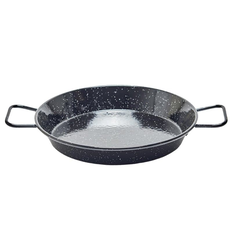 La Ideal Poêle à paella en acier émaillé, Noir, 20 cm, 1 unité